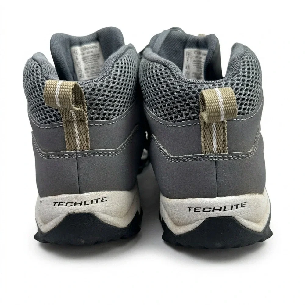 Columbia Techlite Mens Hiking Boots Size 10 Grey BM0163-053 Omni-Grip Trail Mid Columbia Techlite Mens Hiking Boots Size 10 Grey BM0163-053  main image 2